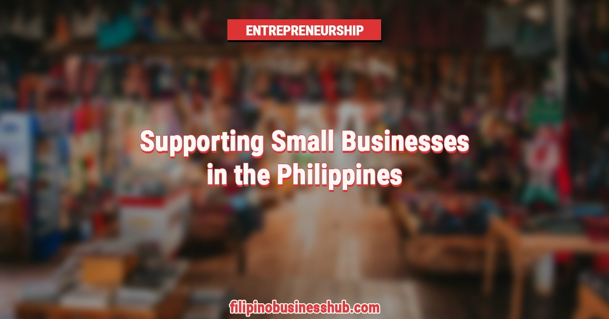 Supporting Small Businesses in the Philippines