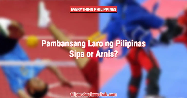 Sipa and Arnis: Pambansang Laro ng Pilipinas