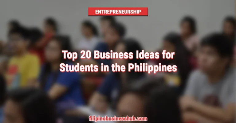 Top 20 Business Ideas for Students in the Philippines