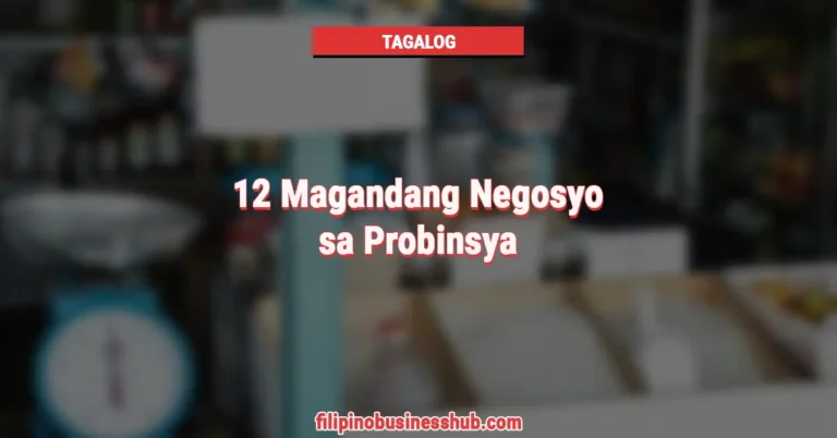12 Magandang Negosyo sa Probinsya