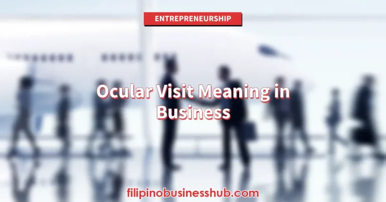 Ocular Visit Meaning in Business