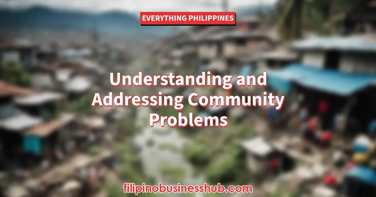 Understanding and Addressing Community Problems