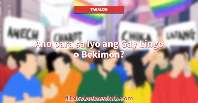 Ano para sa Iyo ang Gay Lingo o Bekimon