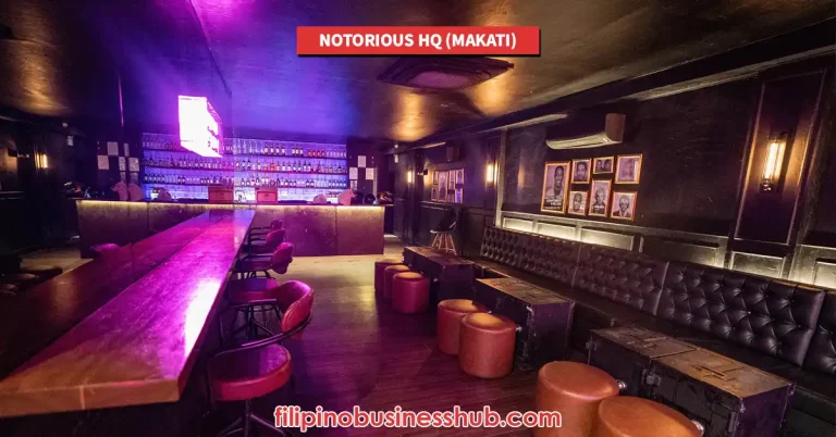 Notorious HQ (Makati) Opening Hours and Closing Hours