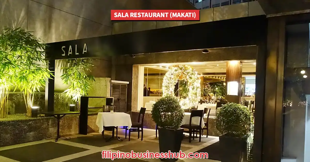 Sala Restaurant (Makati) Opening Hours and Closing Hours Sala Restaurant (Makati) Opening Hours and Closing Hours