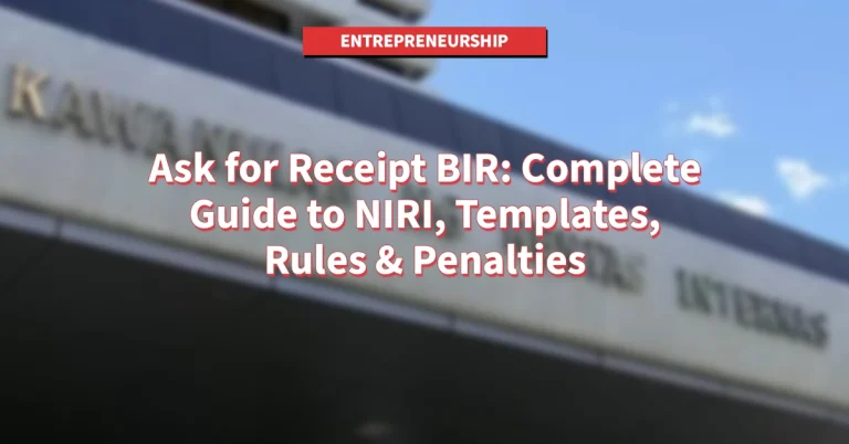 Ask for Receipt BIR Complete Guide to NIRI, Templates, Rules & Penalties