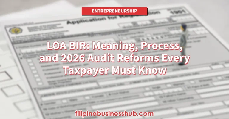 LOA BIR Meaning, Process, and 2026 Audit Reforms Every Taxpayer Must Know