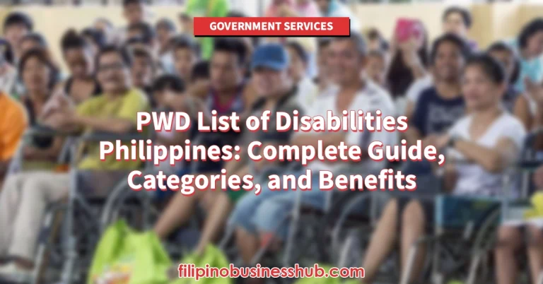 PWD List of Disabilities Philippines Complete Guide, Categories, and Benefits