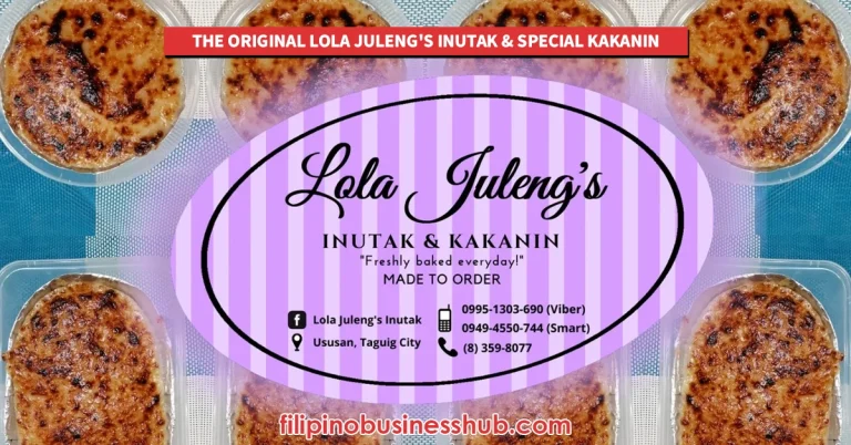 The Original Lola Juleng's Inutak & Special Kakanin (Taguig) Opening Hours and Closing Hours