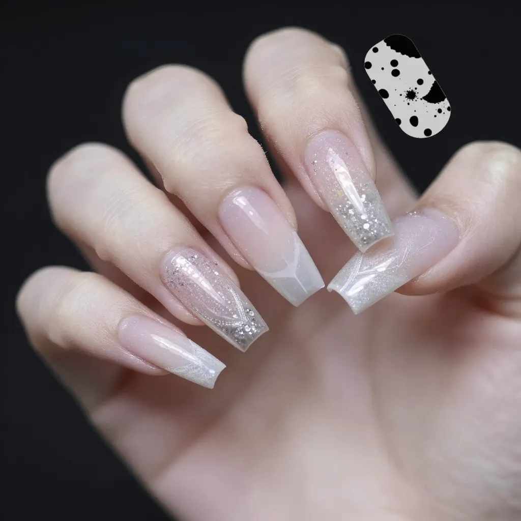 18. Coffin-Shaped Nail Extensions