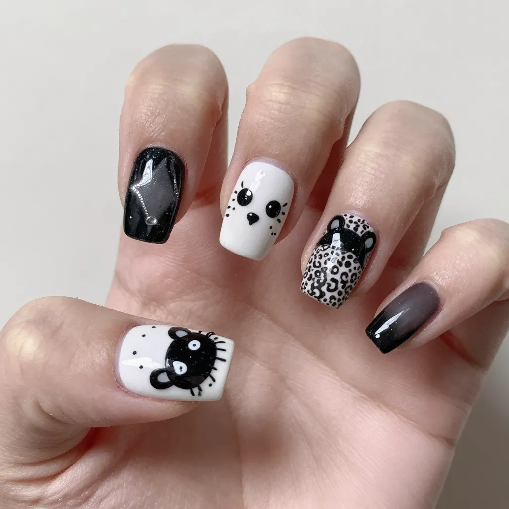 29. Custom Character Nail Art