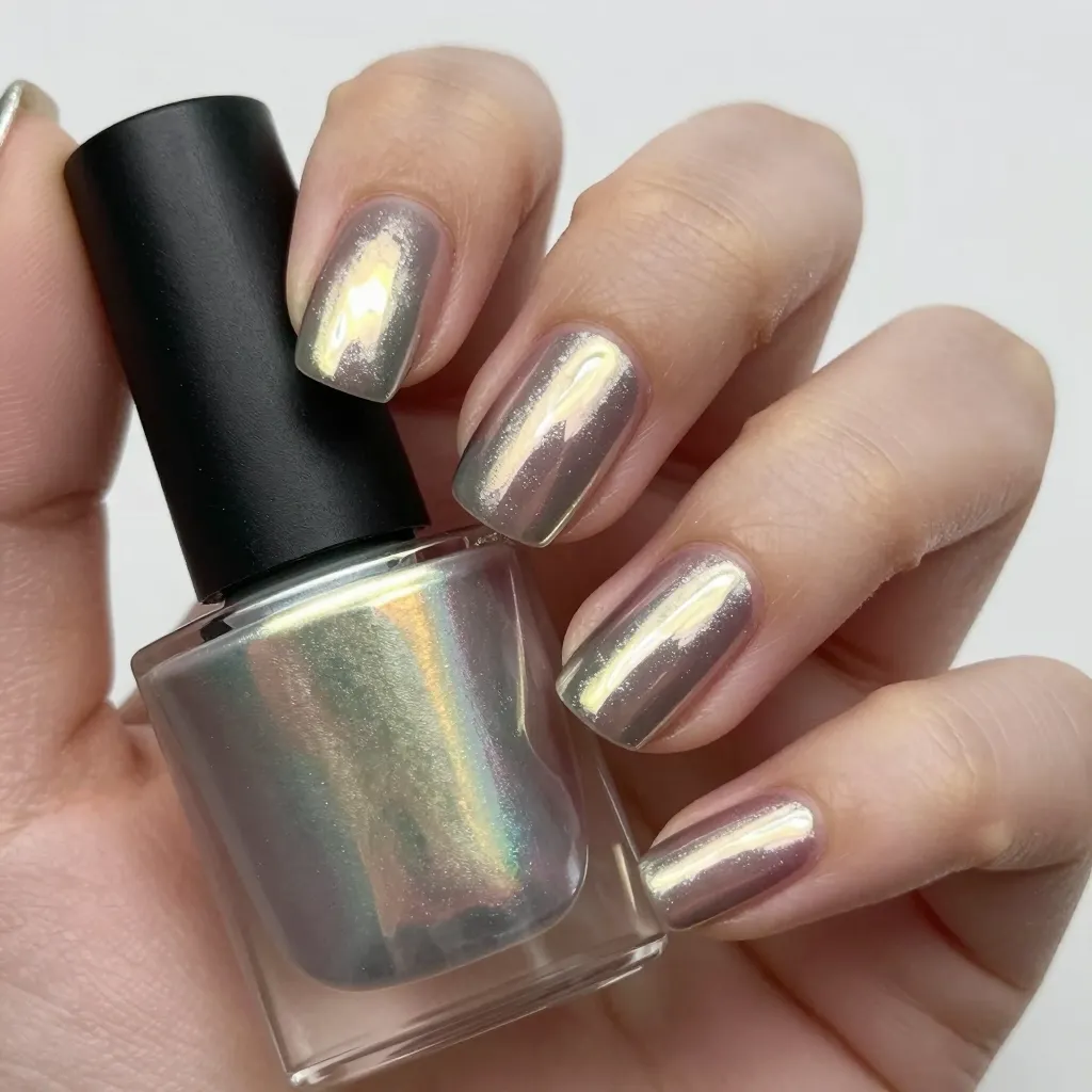 4. Chrome Mirror Nails