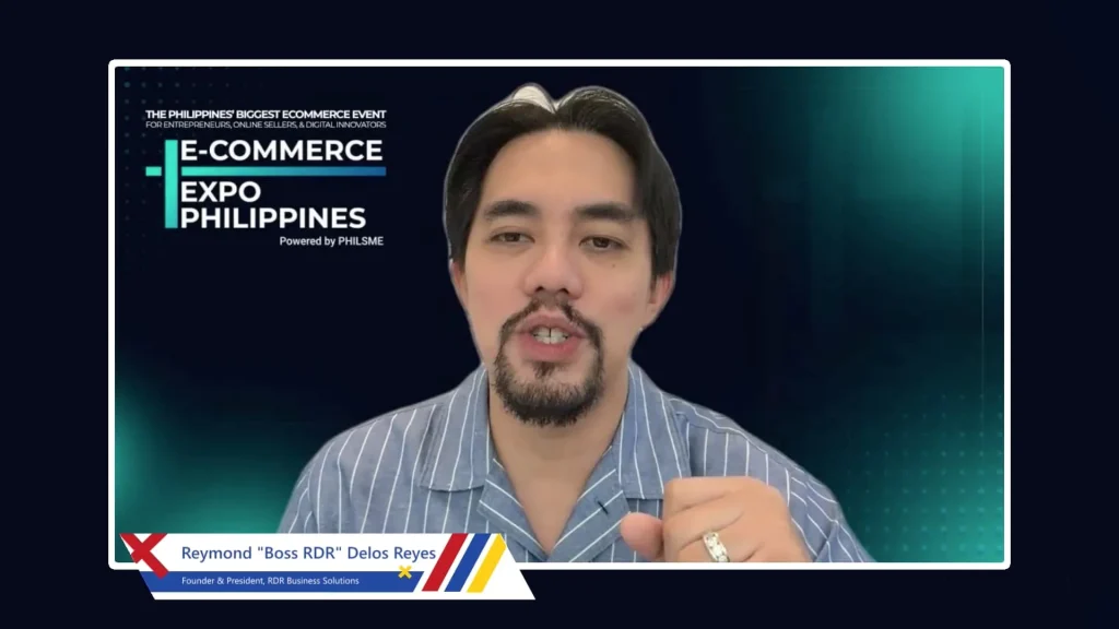 Digital entrepreneur and content strategist Reymond "Boss RDR" Delos Santos shares insights on how digital entrepreneurship, content creation and community-building are helping Filipino businesses scale in the growing e-commerce economy during the ECOMEX Media and Ecosystem Launch.