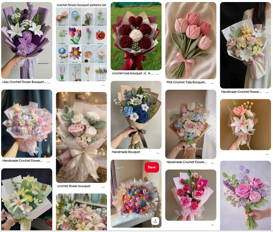 Crochet Flower Bouquet