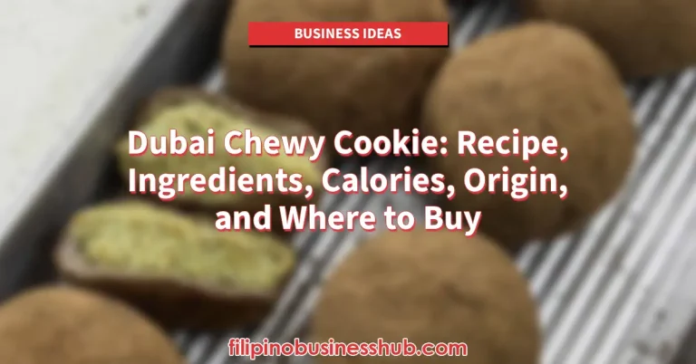 Dubai Chewy Cookie_ Recipe, Ingredients, Calories, Origin, and Where to Buy