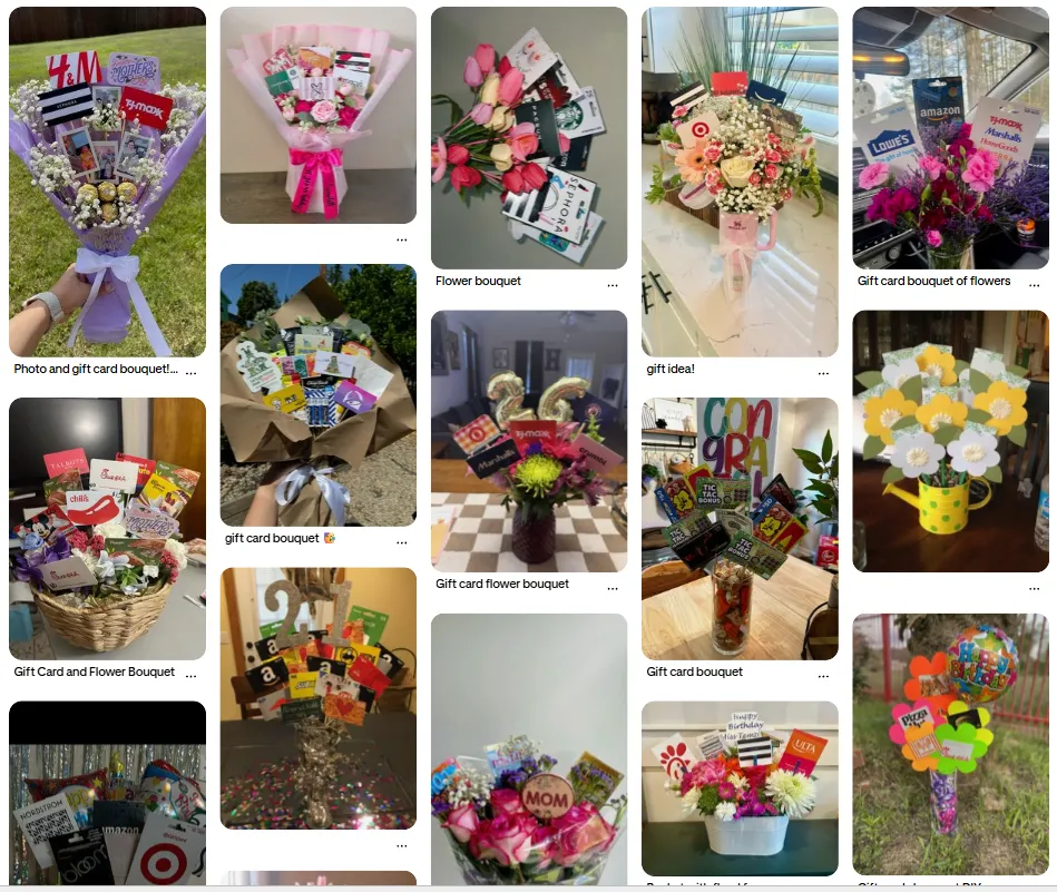 Gift Card Bouquet
