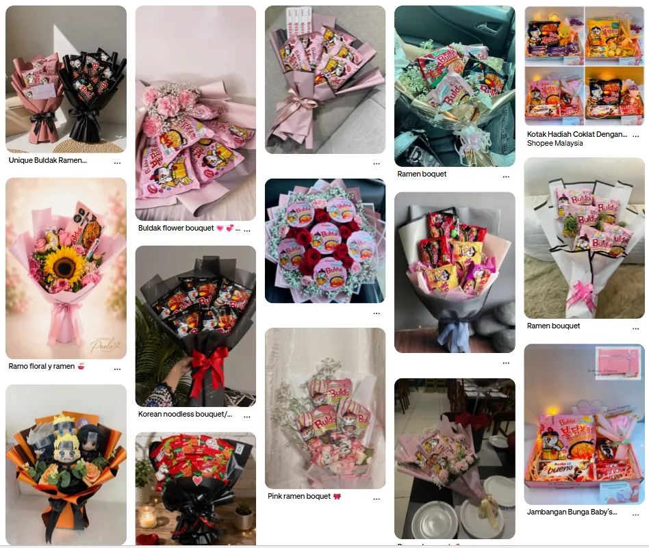 Instant Noodle Bouquet