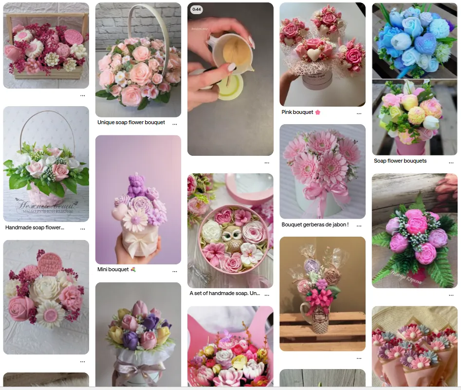 Soap Flower Bouquet
