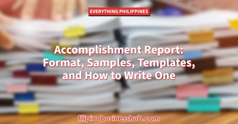 Accomplishment Report_ Format, Samples, Templates, and How to Write One