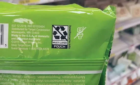 product packaging label