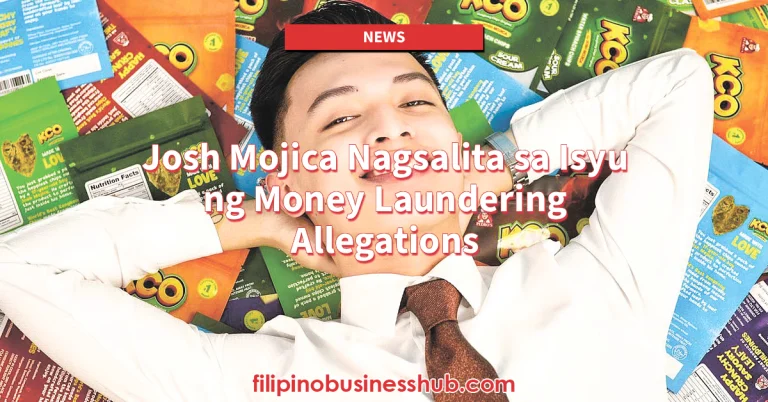 Josh Mojica Nagsalita sa Isyu ng Money Laundering Allegations